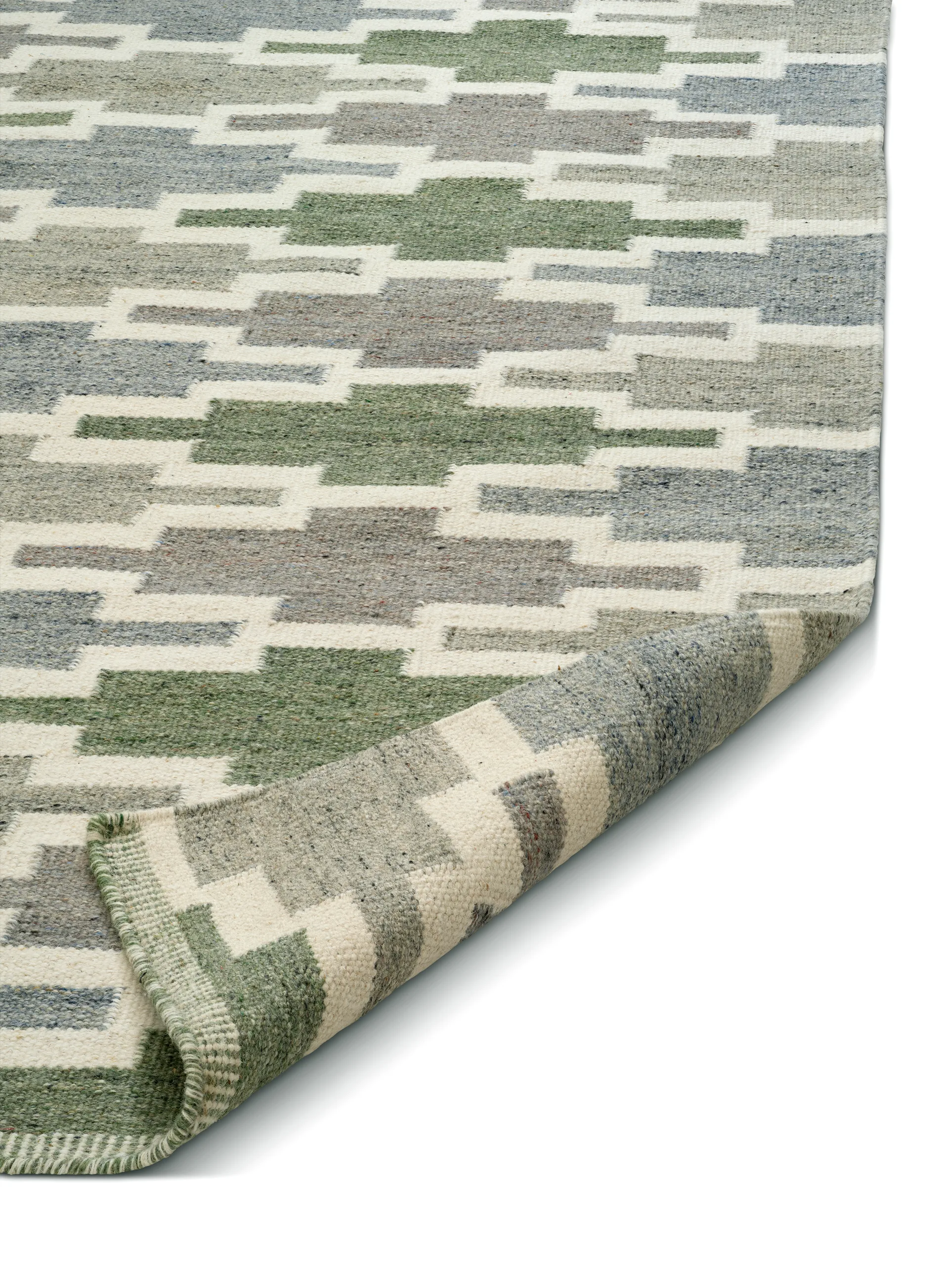 Röllakan Korsnäs matta, Blågrön, 200x300 cm Classic Collection
