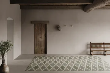 Röllakan Korsnäs matta - Blågrön, 250x350 cm - Classic Collection