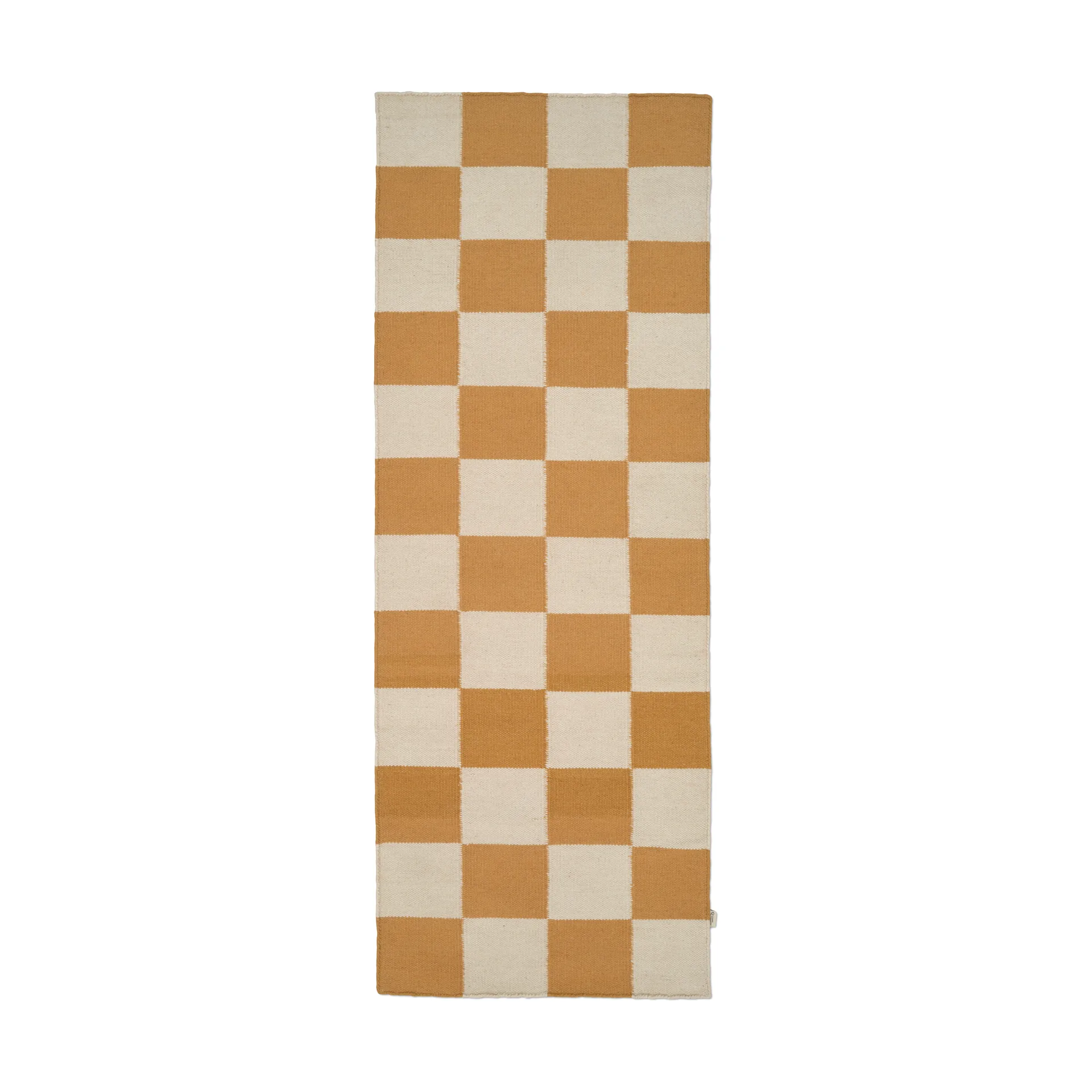Square gångmatta, Vit-gul, 80x240 cm Classic Collection