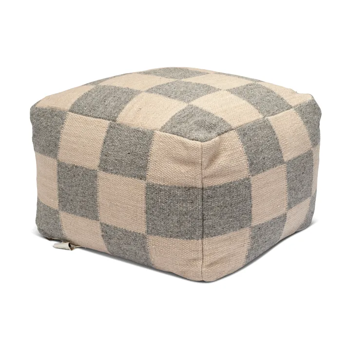 Square puff 50x50 cm - Grå-natur - Classic Collection