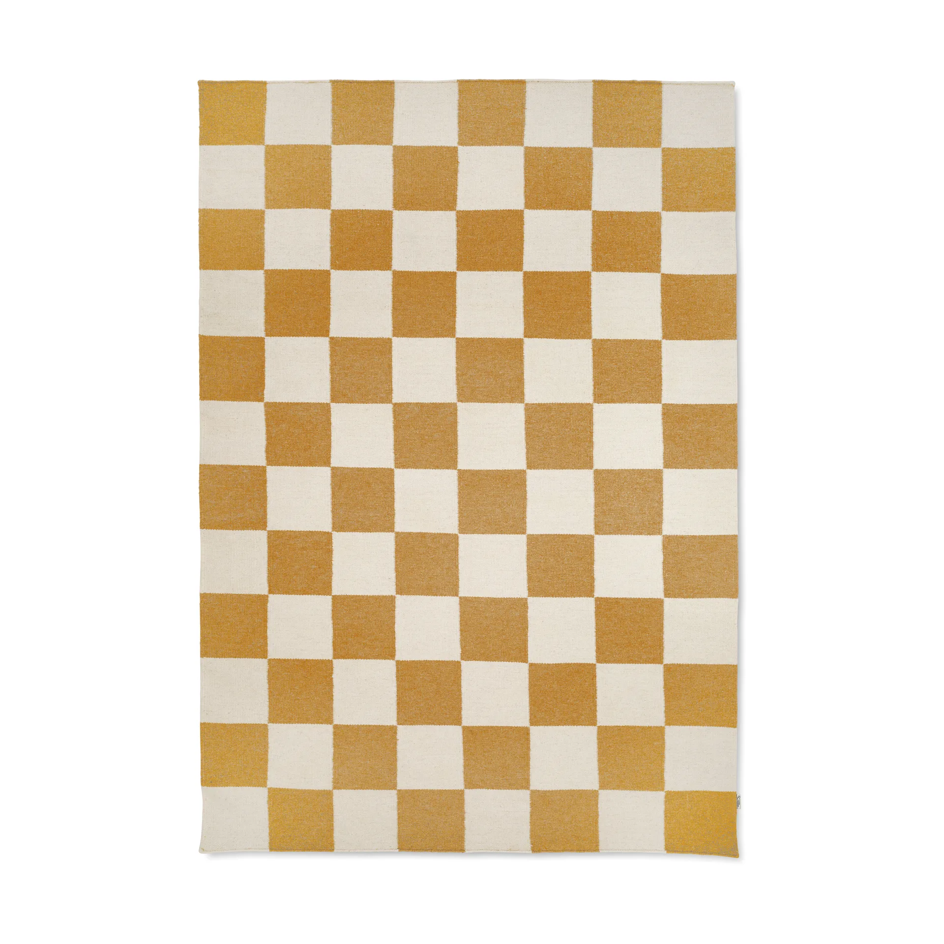 Squares matta, White-yellow, 250x350 cm Classic Collection