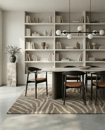 Zebra ullmatta - Beige, 250x350 cm - Classic Collection