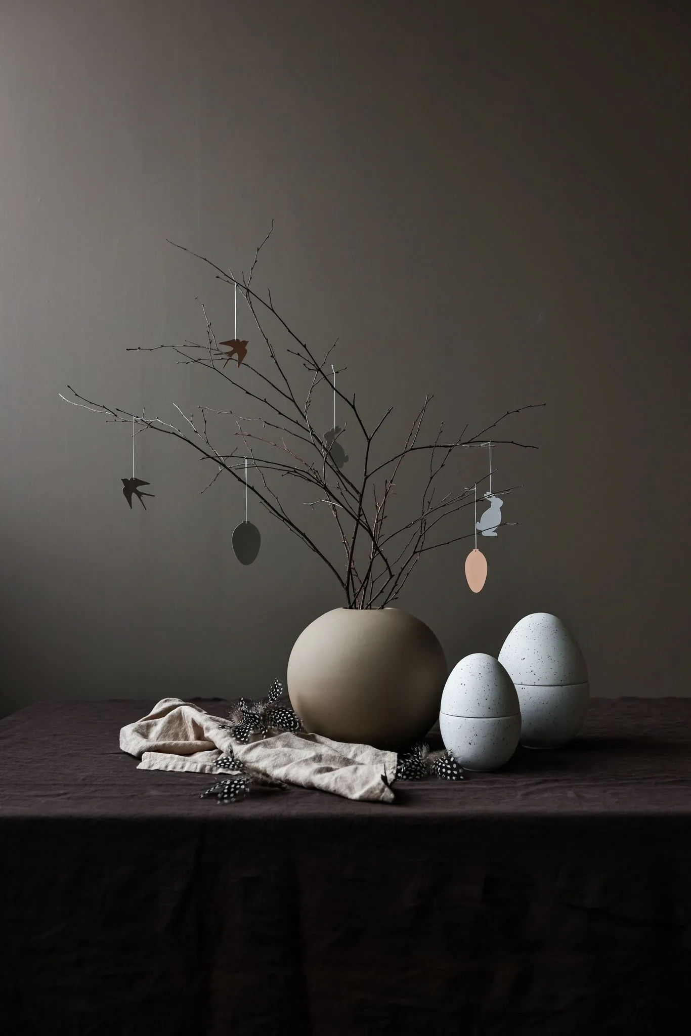 Easter Deco ägg påskdekoration 4-pack, Cafe au lait Cooee Design