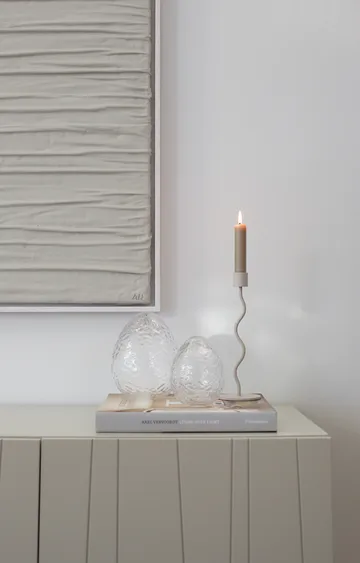 Gry stående ägg 16 cm - Clear - Cooee Design