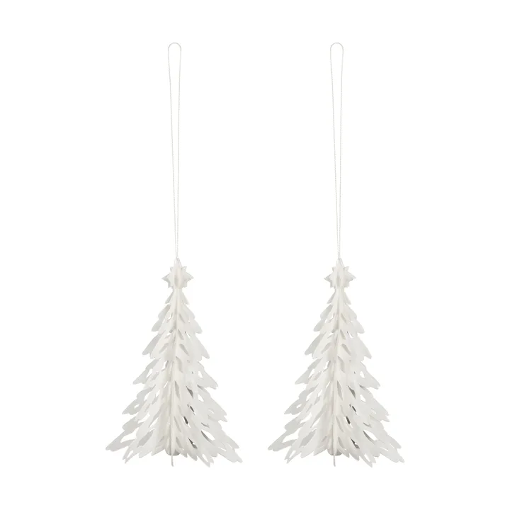 Paper Pinetree dekorationshänge 2-pack - Natural - Cooee Design