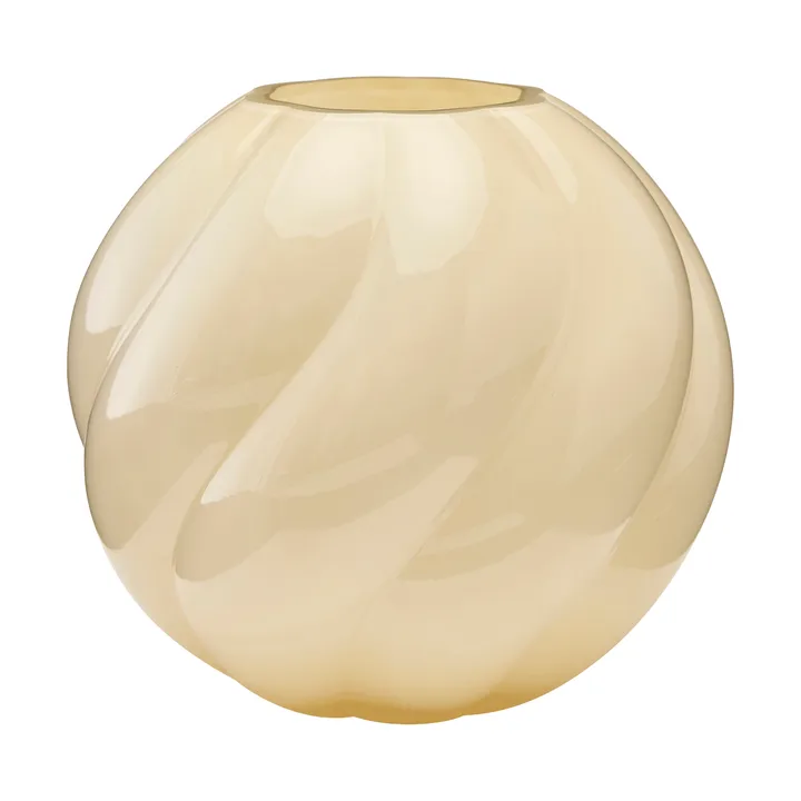 Twist ball vas 20 cm - Butter yellow - Cooee Design
