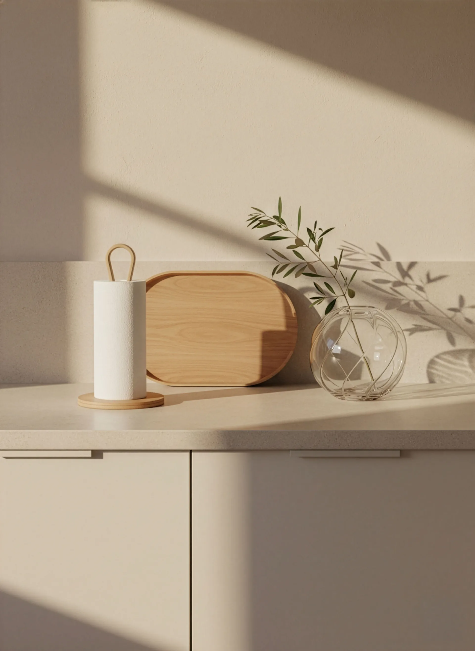 Woody hushållspappershållare, Ek Cooee Design