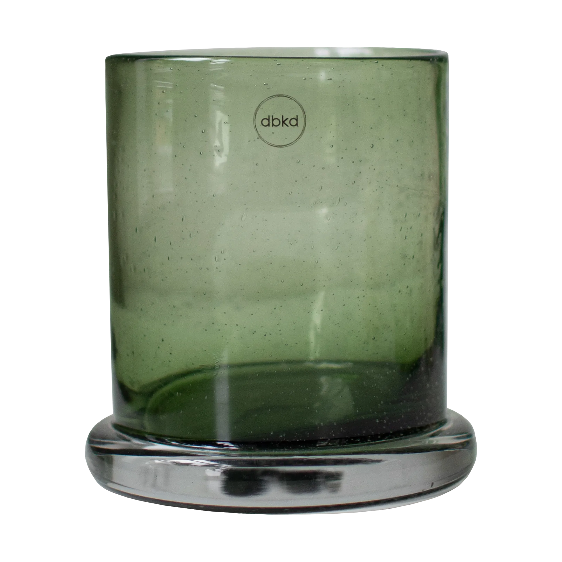 Bubble ljuslykta Ø14 cm, Green DBKD
