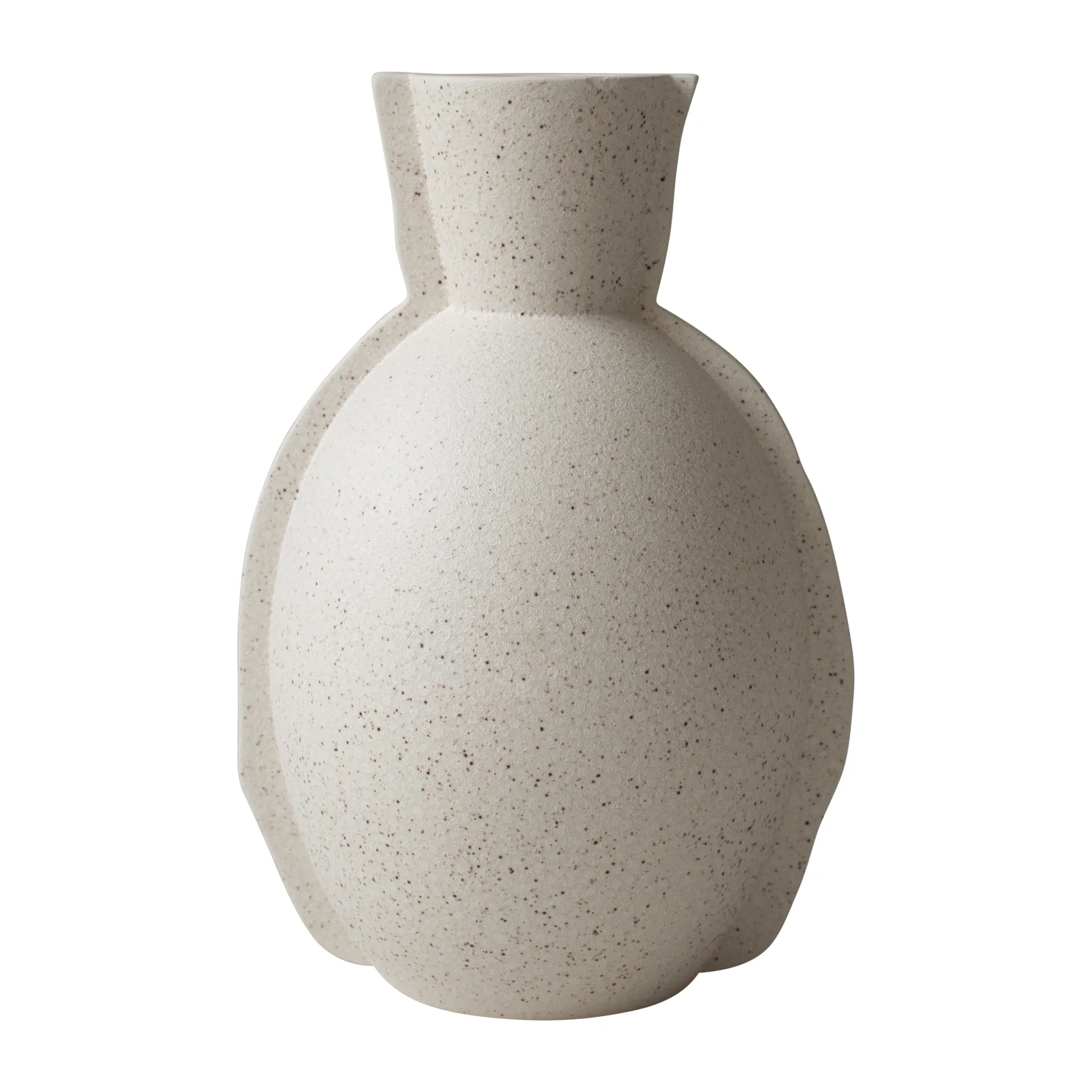 Edge vas H30 cm, Creme dot DBKD