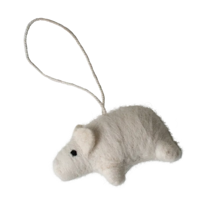 Hanging pig dekorationshänge - White - DBKD