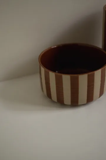 Line dekorationsskål Ø16 cm - Stripe nougat - DBKD