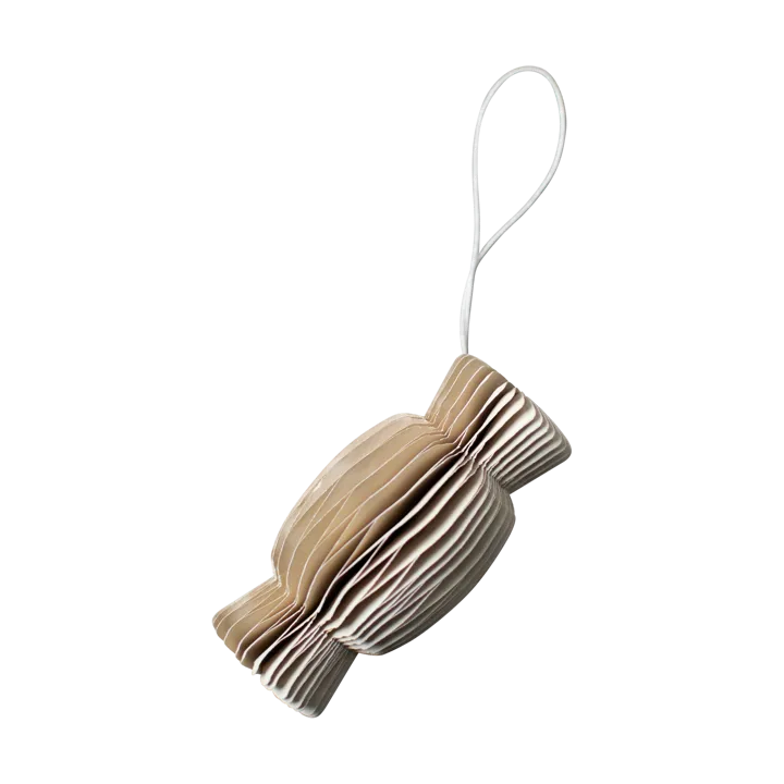 Paper candy julhänge - Beige - DBKD