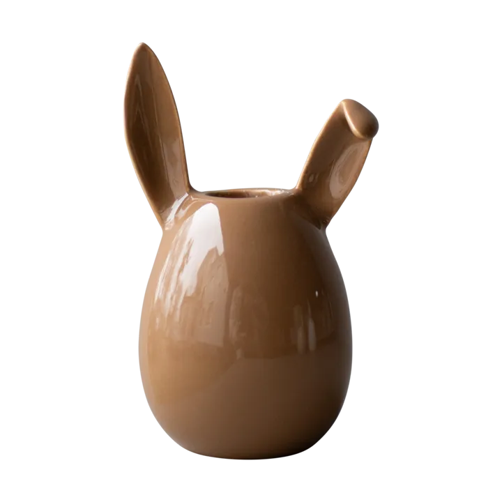Rabbit ljusstake 13 cm - Shiny nougat - DBKD