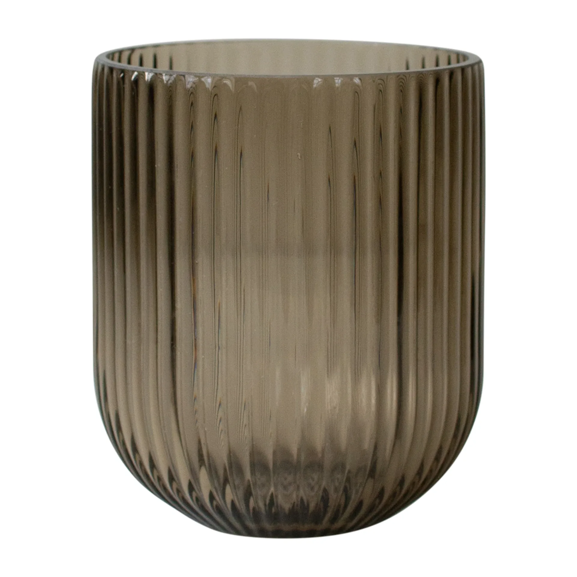 Simple Stripe glasvas brown, Small DBKD