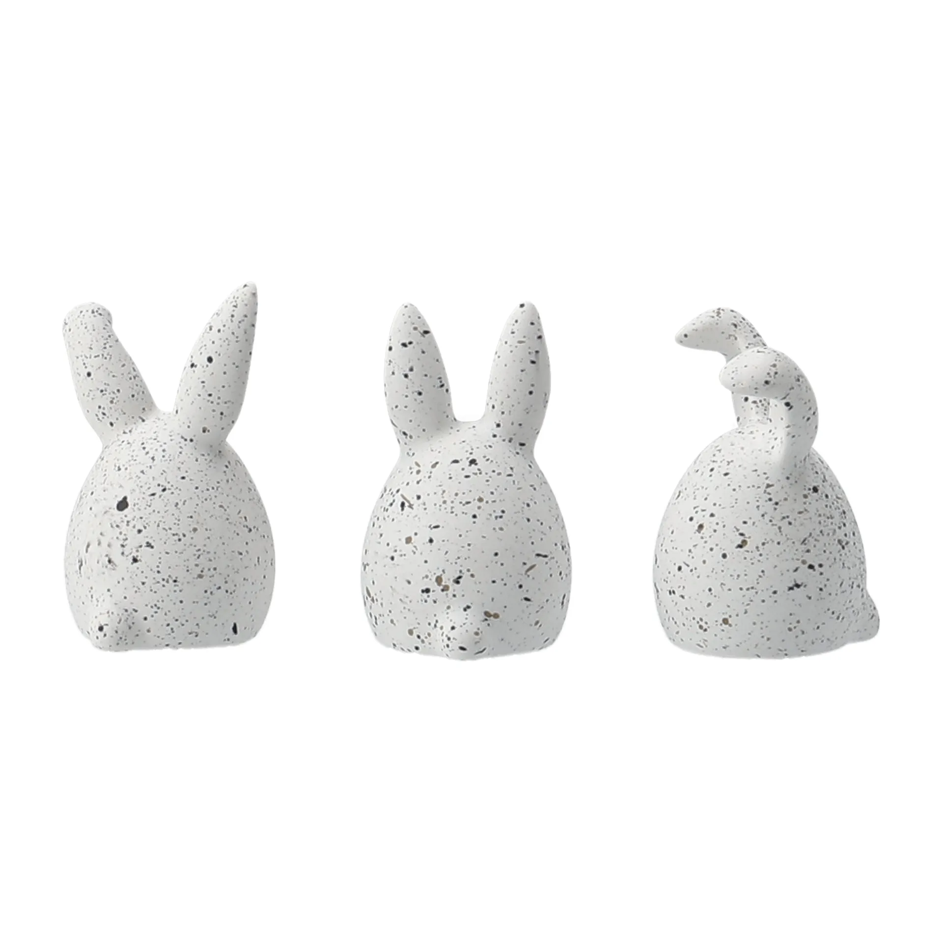 Triplets påskhare 3-pack, White dot DBKD