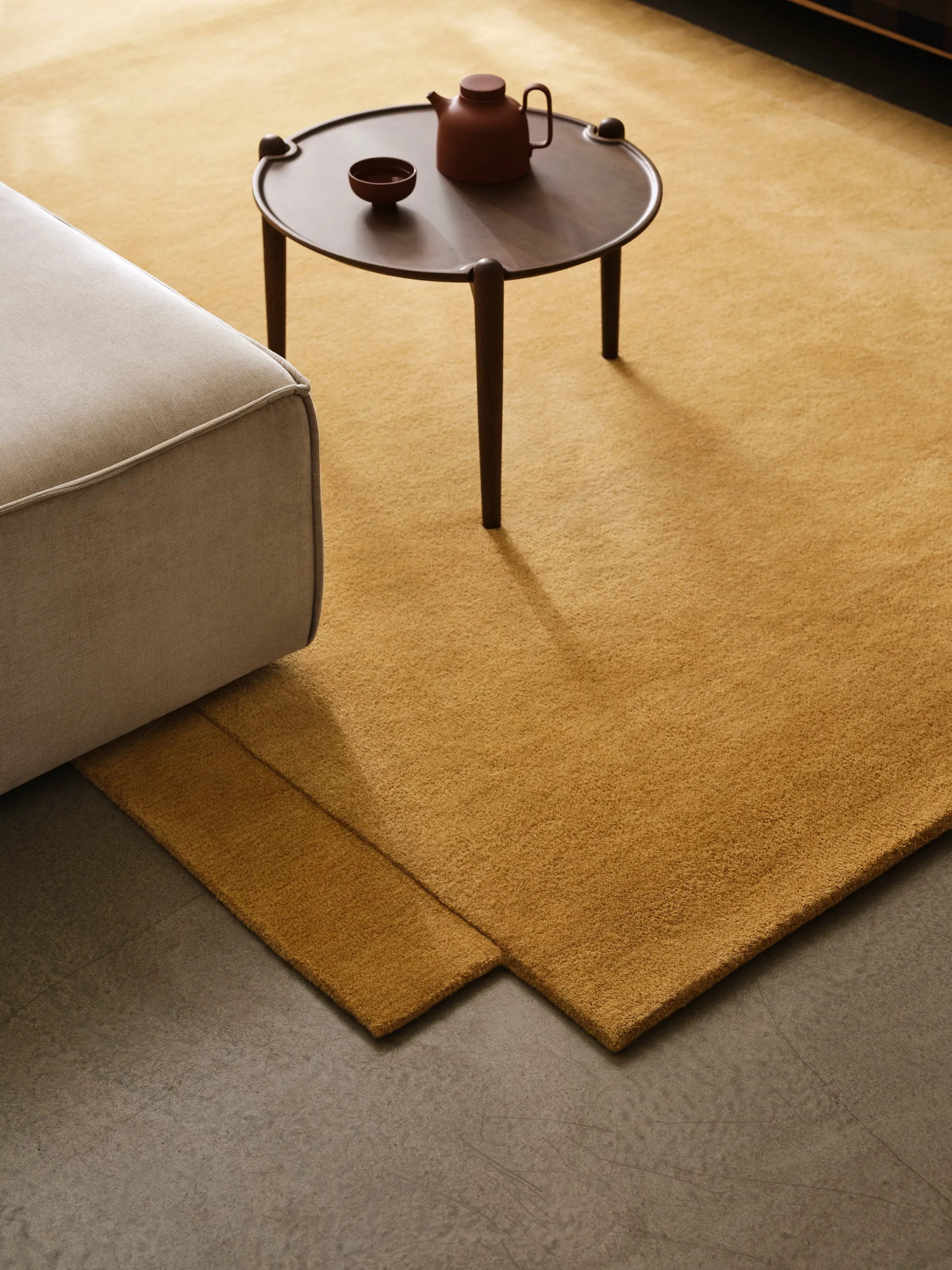 Aria soffbord, Dark oak, Ø50x37 cm Design House Stockholm