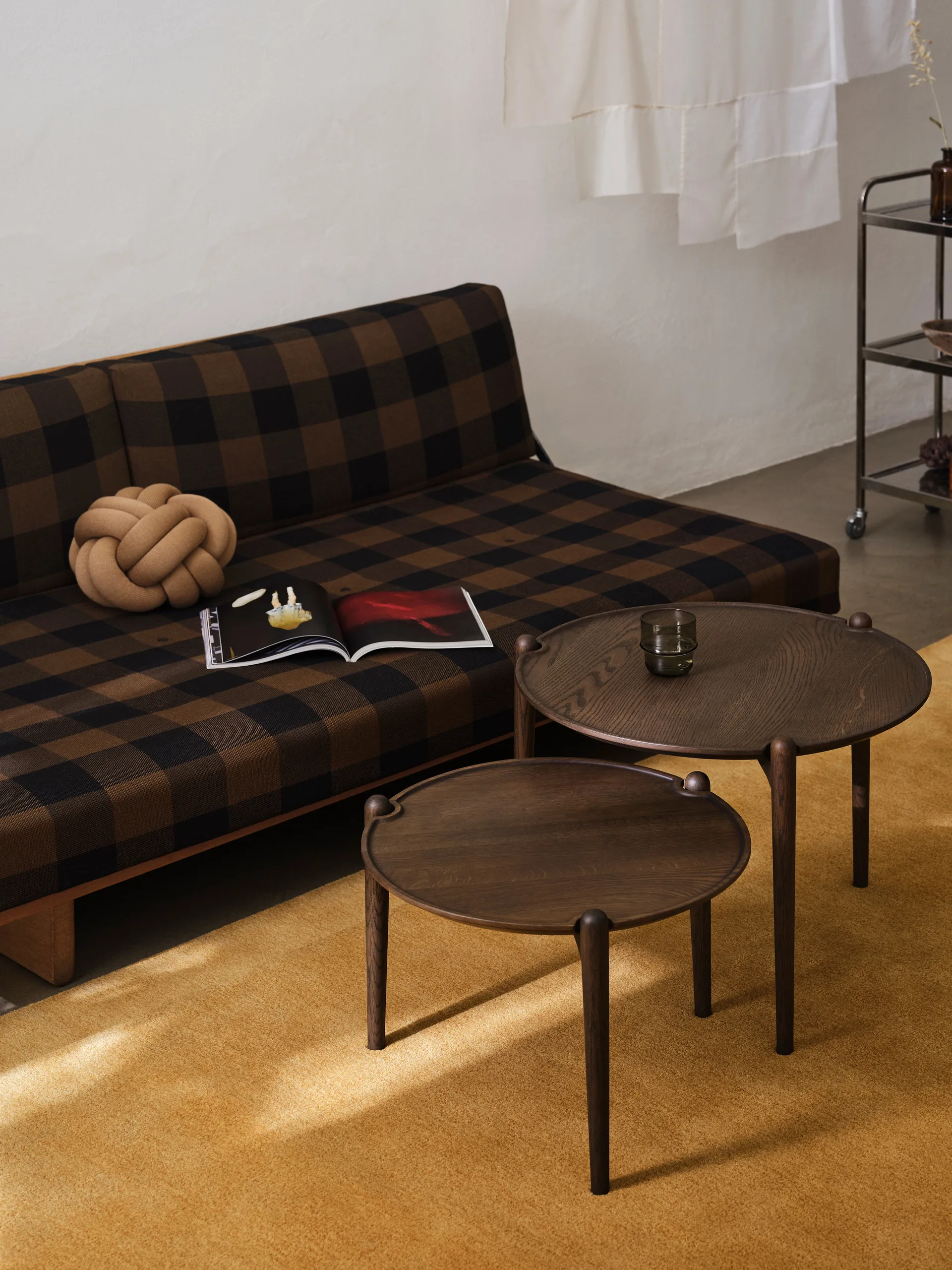 Aria soffbord, Dark oak, Ø50x37 cm Design House Stockholm