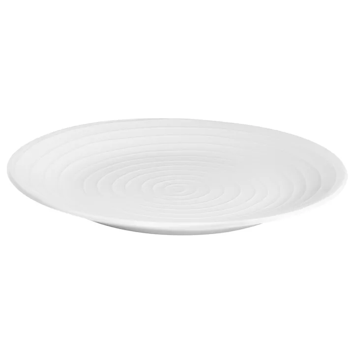 Blond mattallrik 28 cm - stripe vit - Design House Stockholm