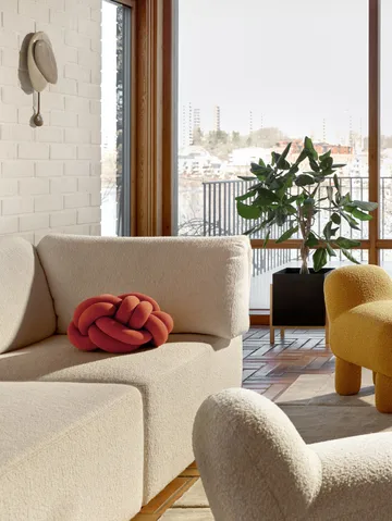 Knot kudde - Orange red - Design House Stockholm