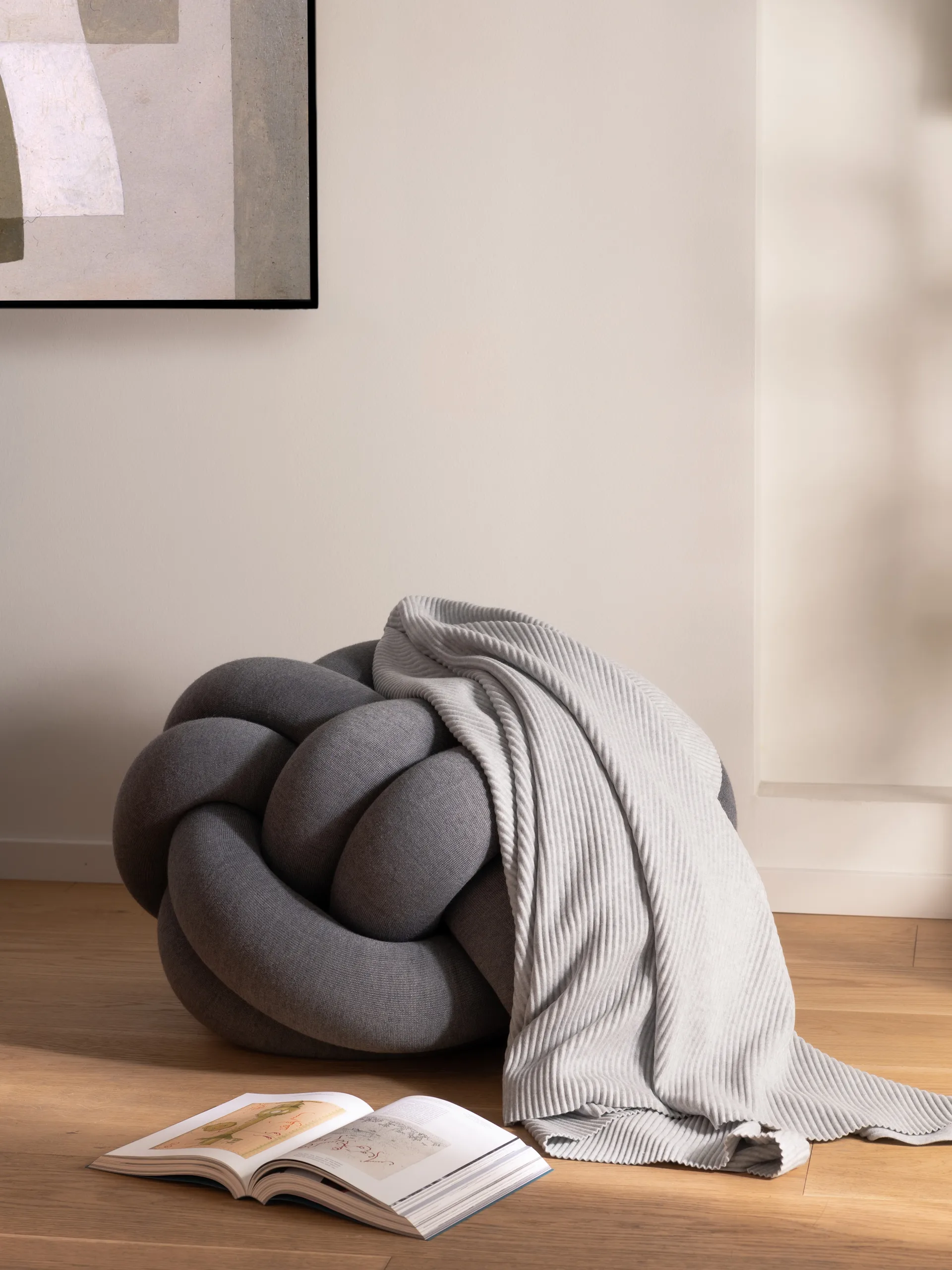 Pleece filt 140x160 cm, Ljusgrå Design House Stockholm
