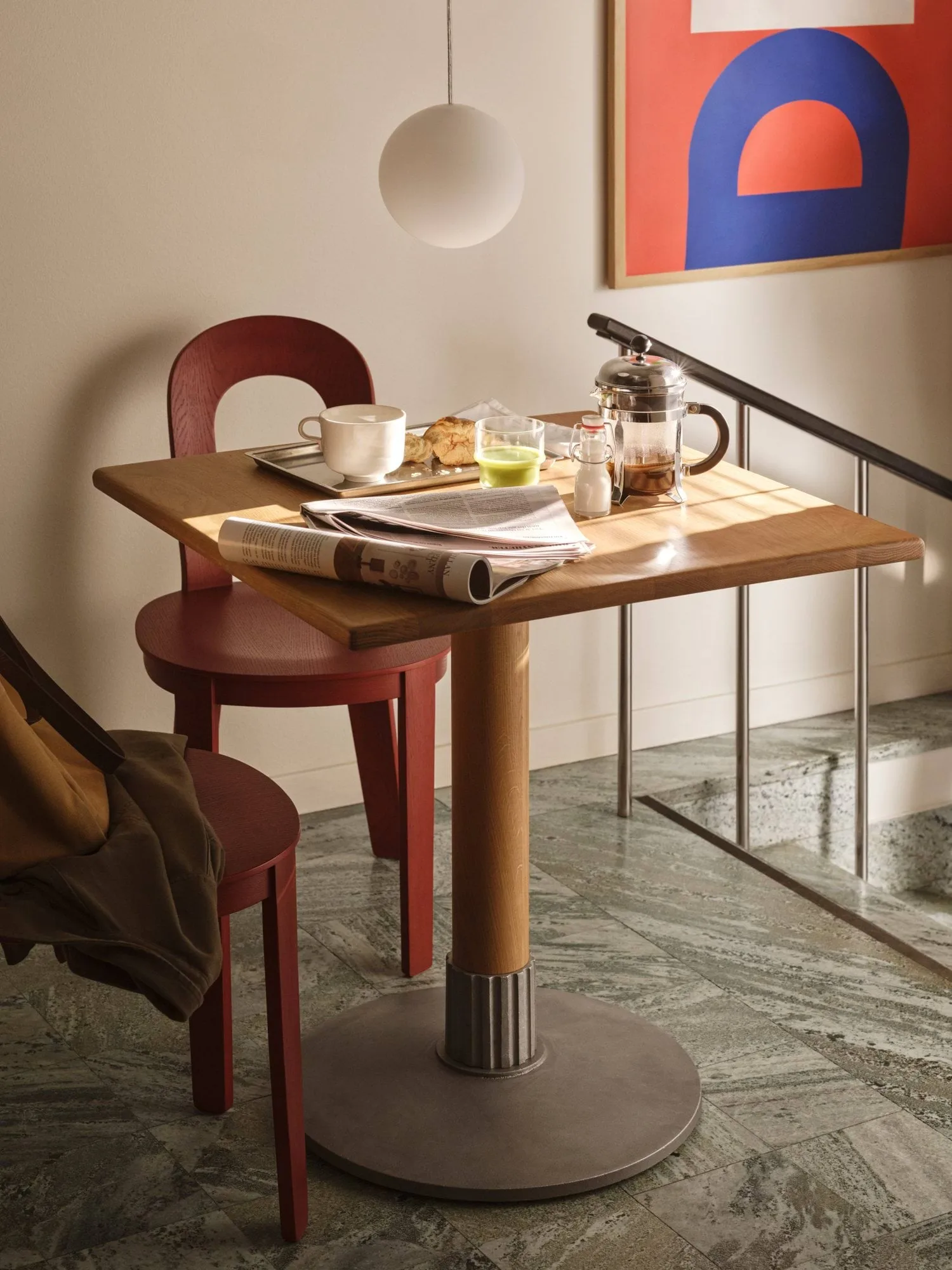 Tock Table matbord, Mörk ek, 75x75x76 cm Design House Stockholm