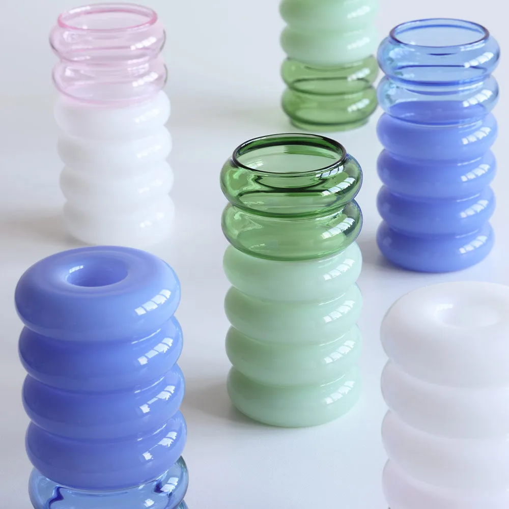 Bubble 2-i-1 vas och ljusstake 13,5 cm, Green Design Letters