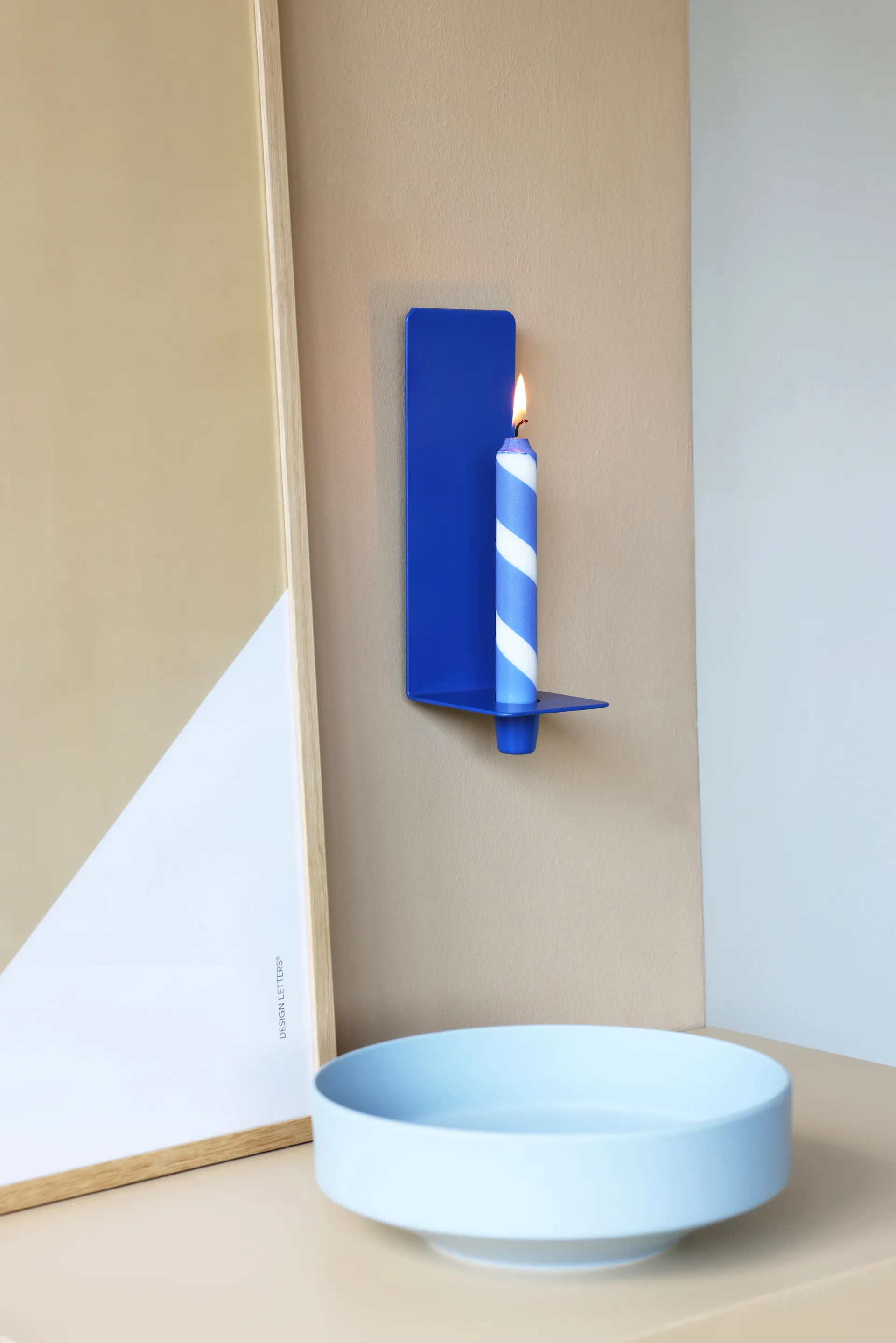 Cosy up väggljusstake 25 cm, Cobalt Design Letters