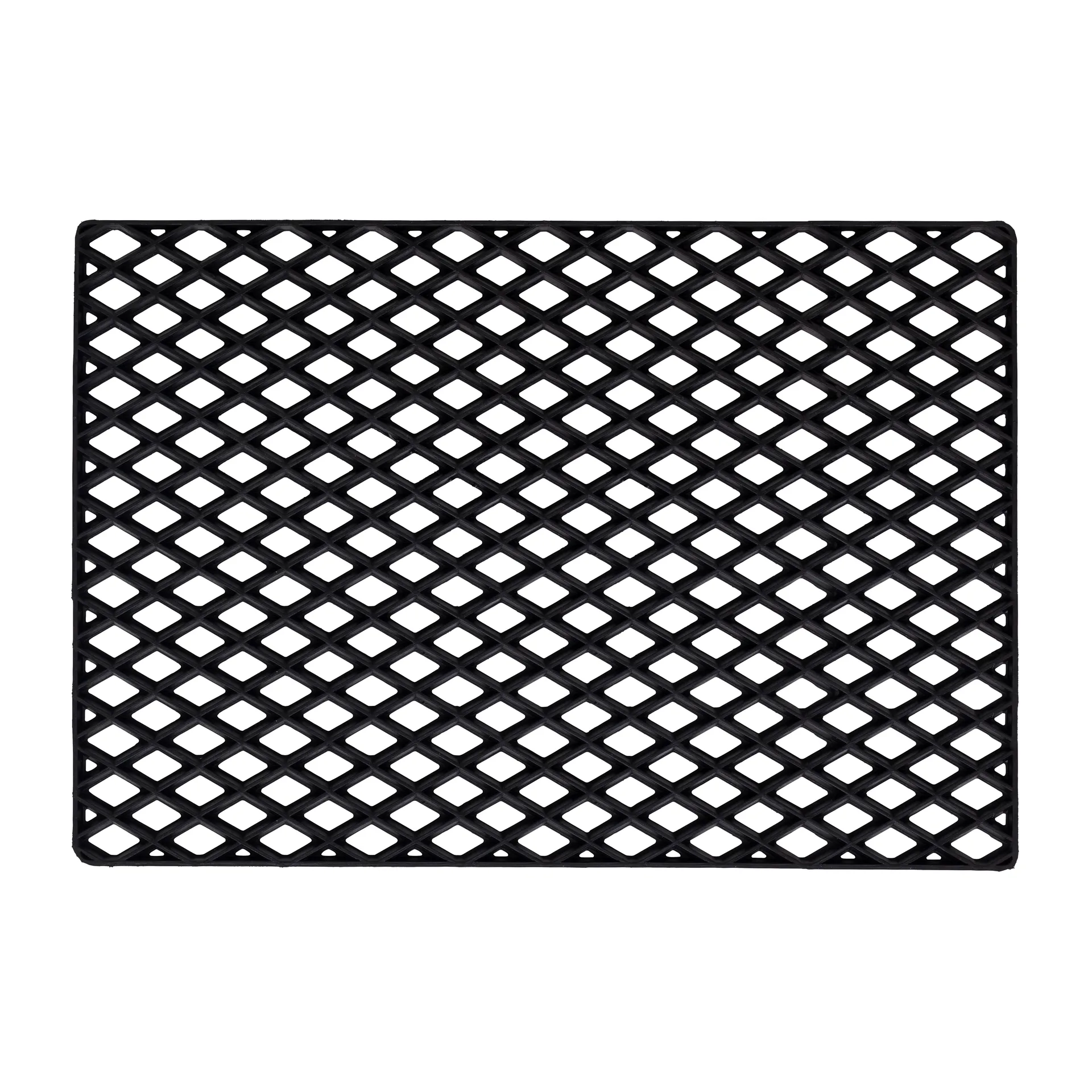 Black grid dörrmatta, 45x75 cm Dixie