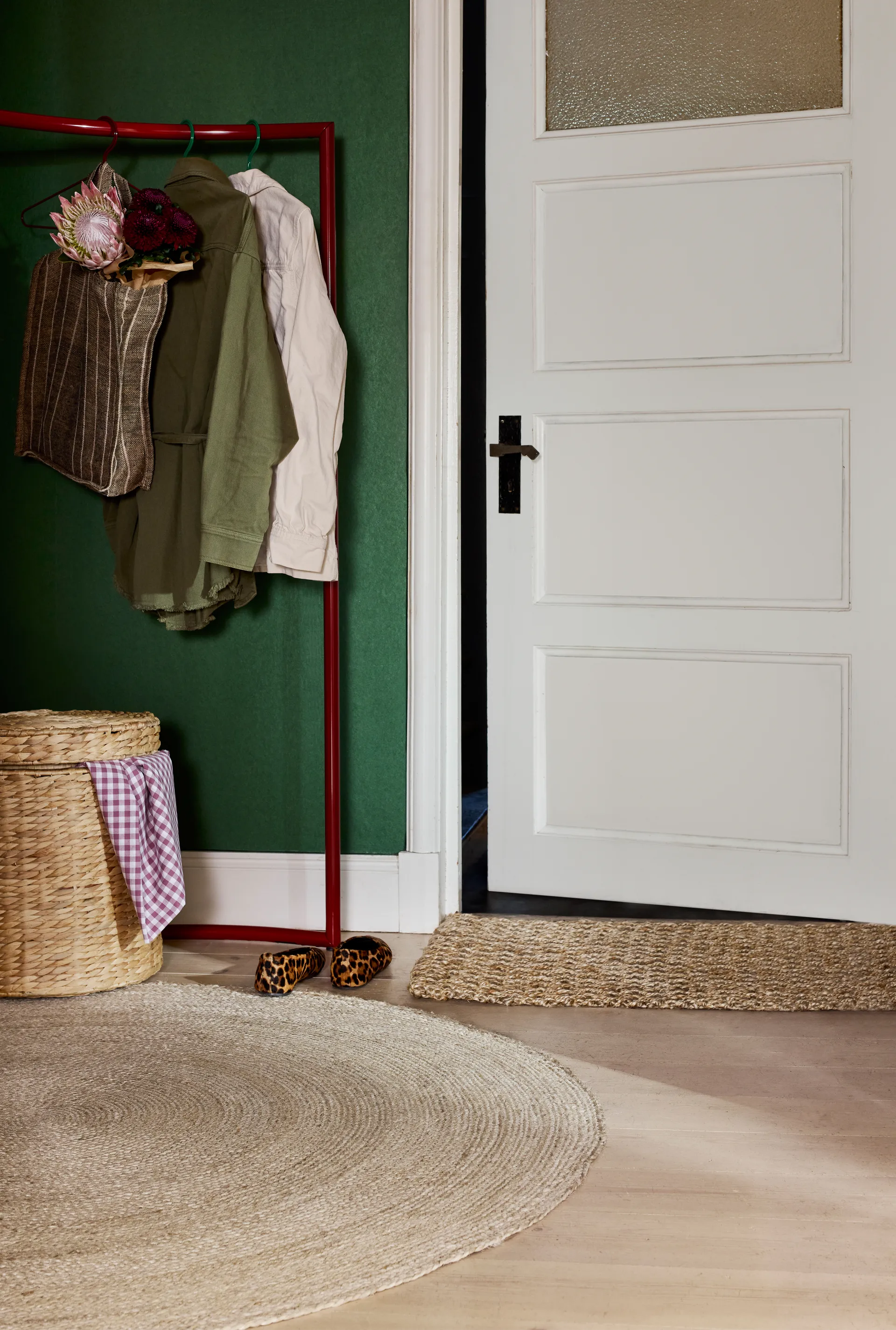 Elin matta natural grey, Ø125 cm Dixie