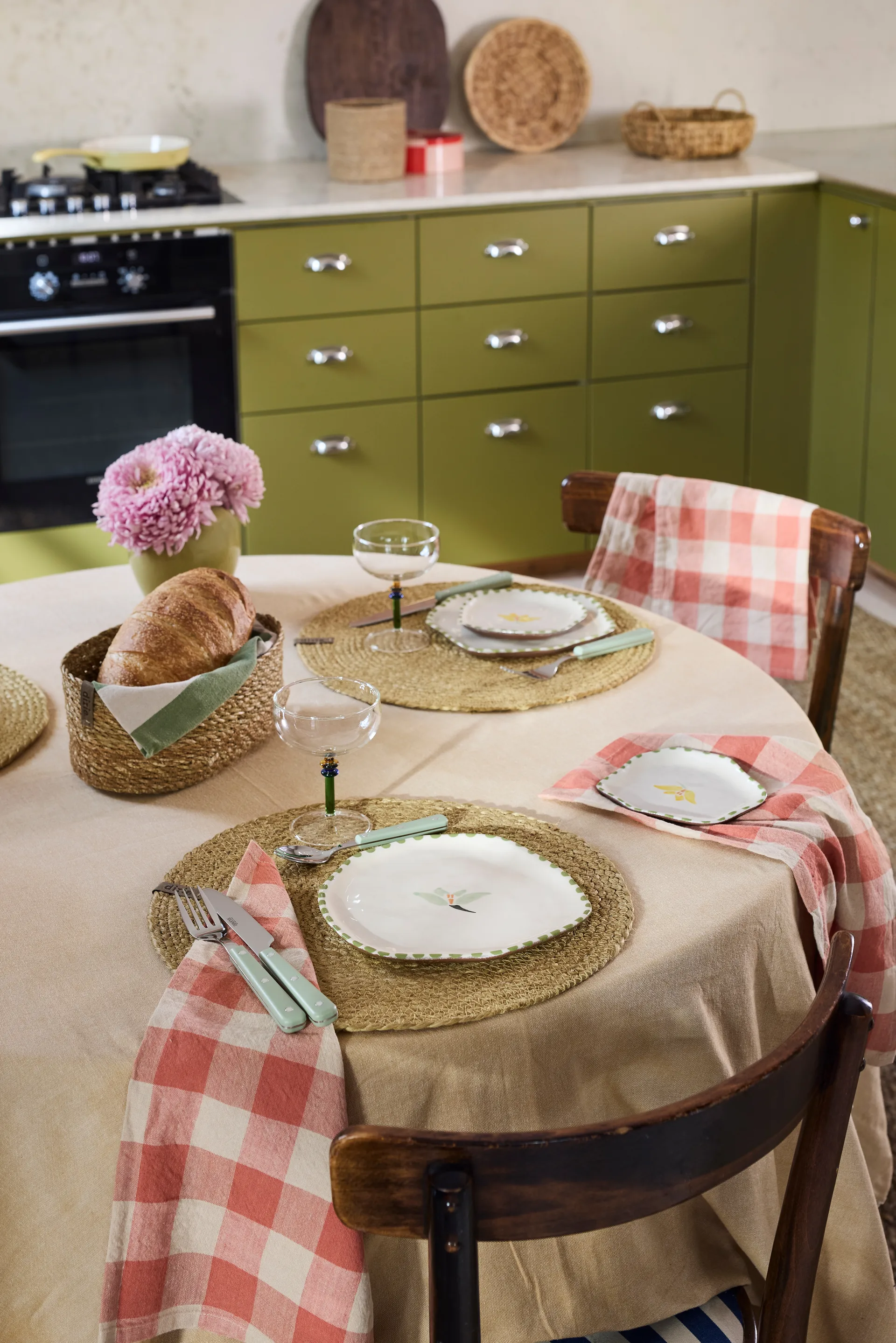 Emil brödkorg oval 3-pack, Natural Dixie