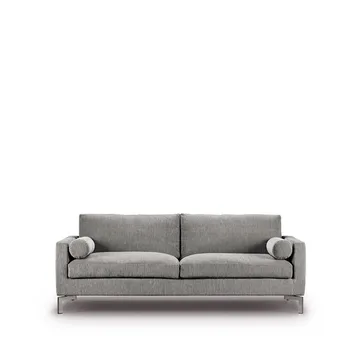 Lift soffa 210 cm dunstoppning - Tyg bakar 47 ljusgrå-stålben - Eilersen