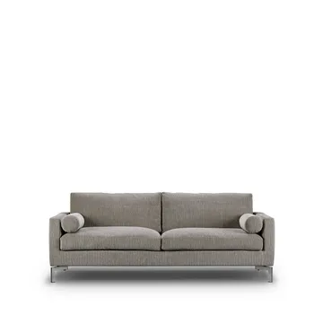 Lift soffa 210 cm skumstoppning - Tyg bakar 01 brunbeige-stålben - Eilersen
