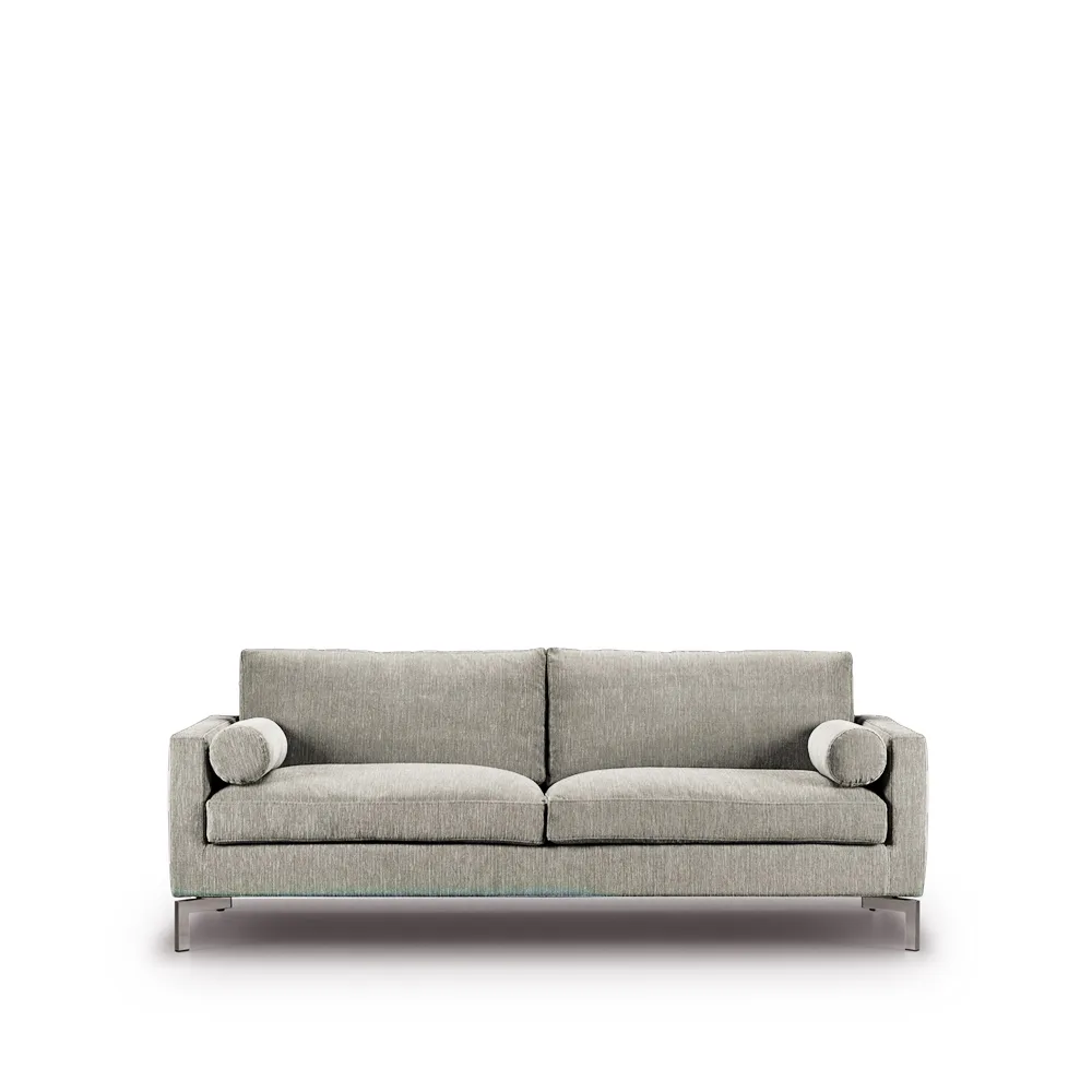 Lift soffa 210 cm skumstoppning, Tyg tangent 37 beige-stålben Eilersen