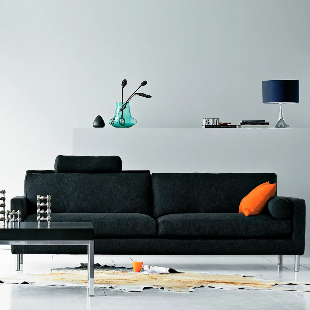 Lift soffa 240 cm, Bakar 01 brunbeige-duntopp-stålben Eilersen