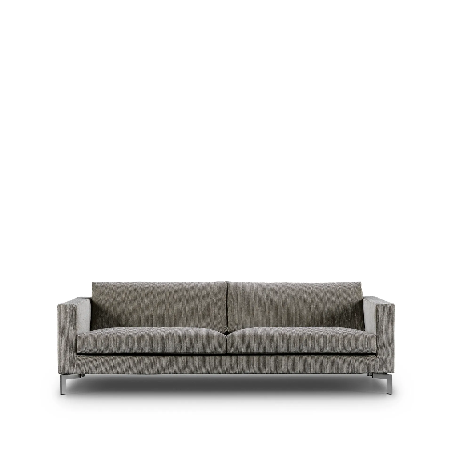 Zenith soffa, 3-sits, bakar 01 brunbeige-stål-220 cm Eilersen
