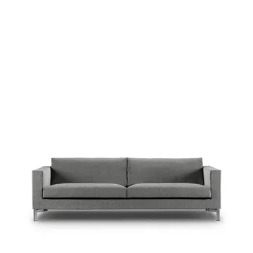 Zenith soffa - 3-sits, bakar 47 ljusgrå-stål-240 cm - Eilersen