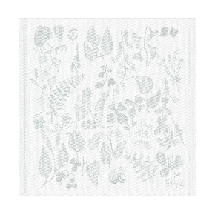 Herbarium servett 35x35 cm - Grå - Ekelund Linneväveri