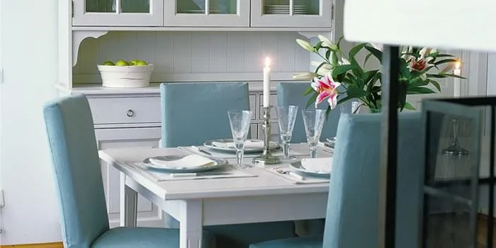Stockholm matbord rektangulärt, whitewash, 2 ilägg á 45cm Englesson