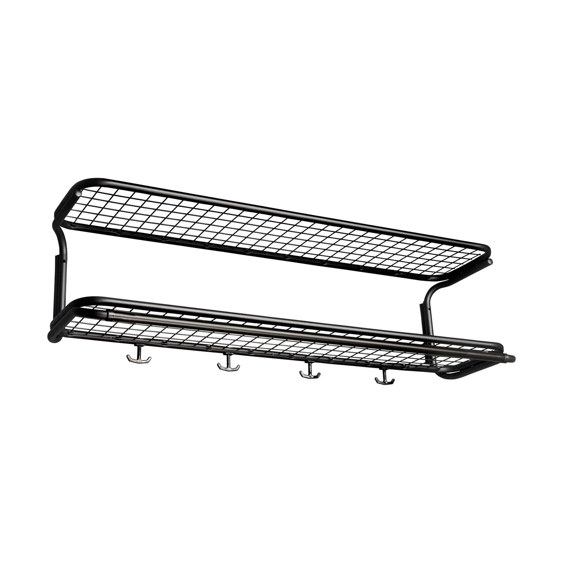 Classic 650 hatthylla, svart/svart, 2 plan, 100 cm Essem Design