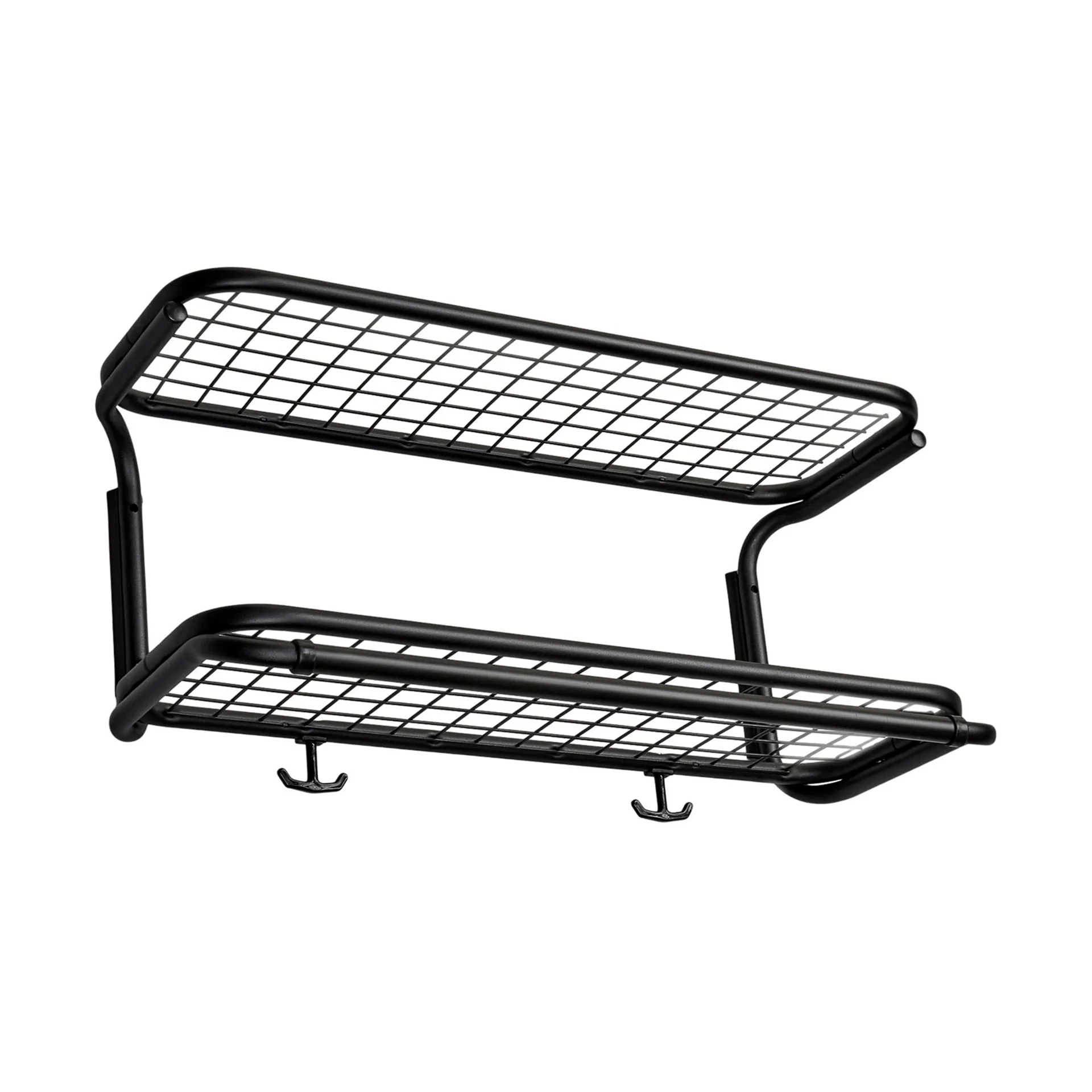 Classic 650 hatthylla, svart/svart, 2 plan, 60 cm Essem Design