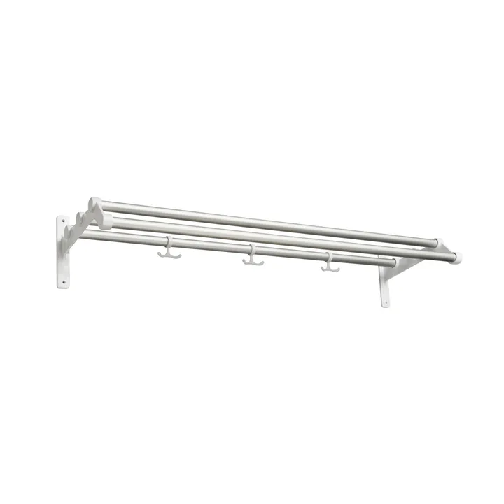 Nostalgi 291 hatthylla - aluminium, vitt stativ - Essem Design