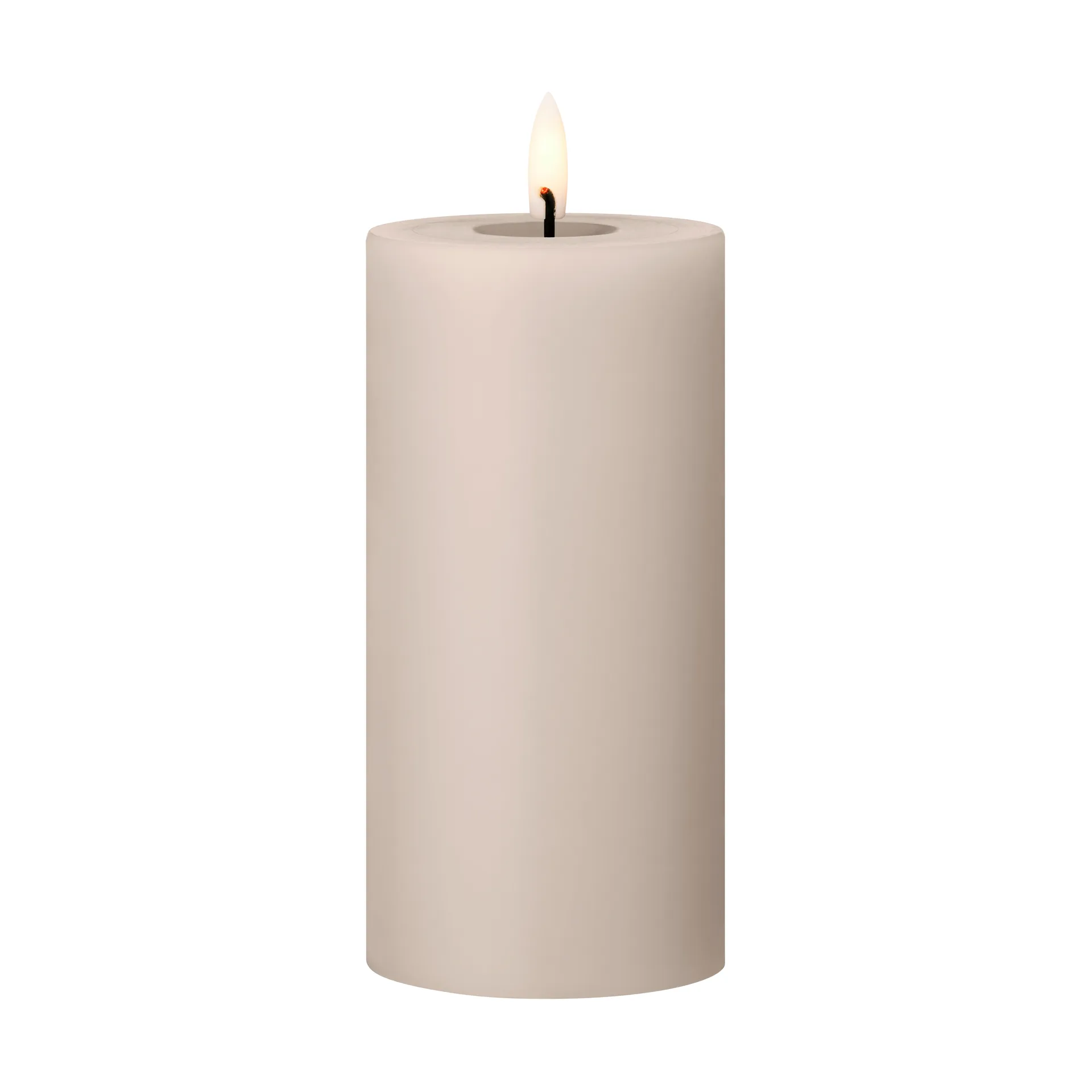 ester & erik blockljus LED, 22 Linen Grey, 15 cm ester & erik