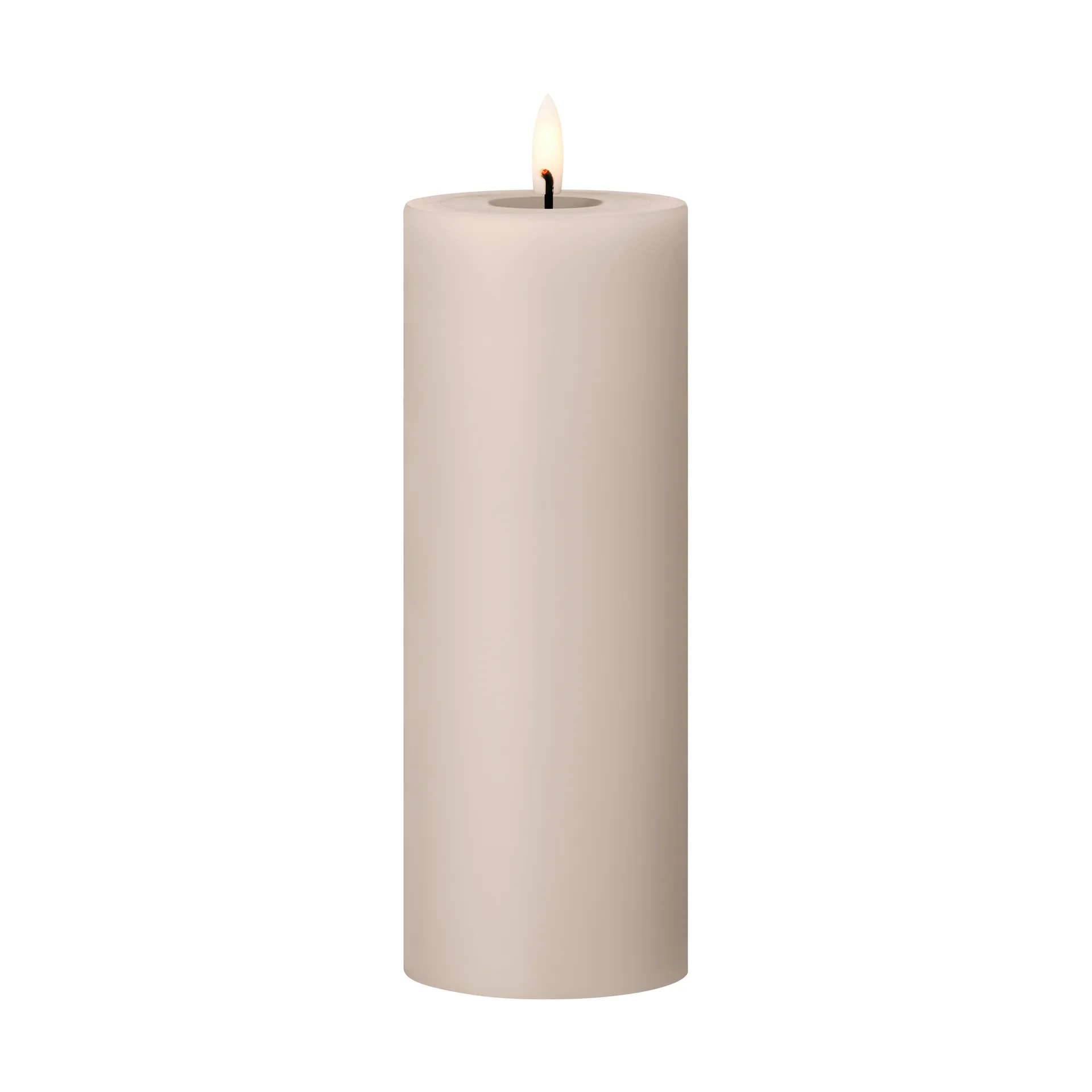 ester & erik blockljus LED, 22 Linen Grey, 20 cm ester & erik