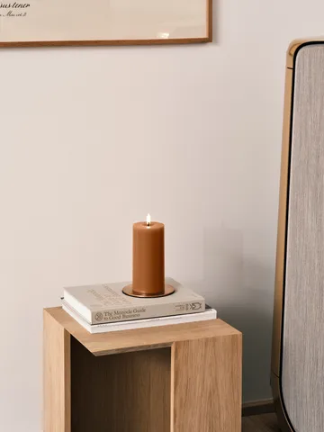 ester & erik blockljus LED - 23 Raw Toffee, 15 cm - ester & erik