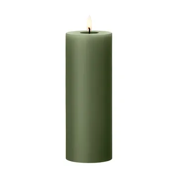 ester & erik blockljus LED - 70 Green Soil, 20 cm - ester & erik