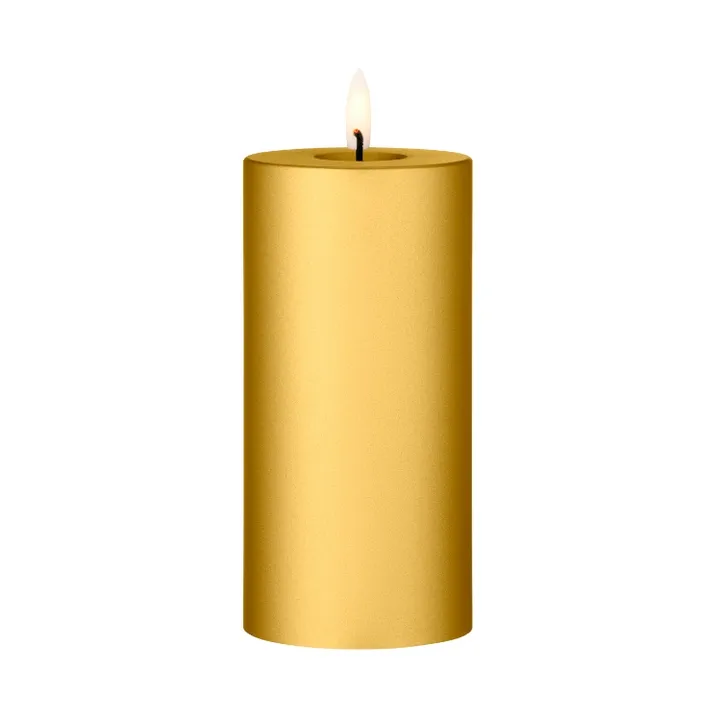 ester & erik blockljus LED - 90 Gold Metallic, 15 cm - ester & erik