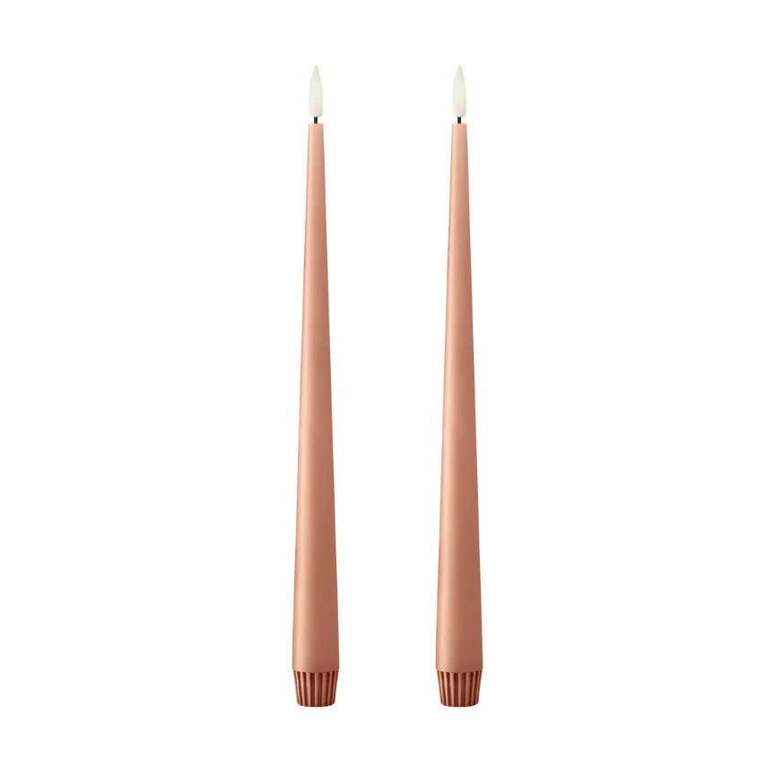 ester & erik kronljus LED 2-pack, 20 Rosy caramel , 30 cm ester & erik