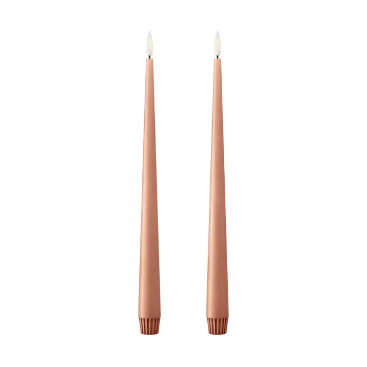 ester & erik kronljus LED 2-pack - 20 Rosy caramel , 30 cm - ester & erik