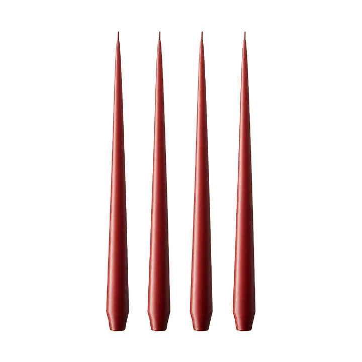 ester & erik ljus 4-pack matt - aged rust, 42 cm - ester & erik