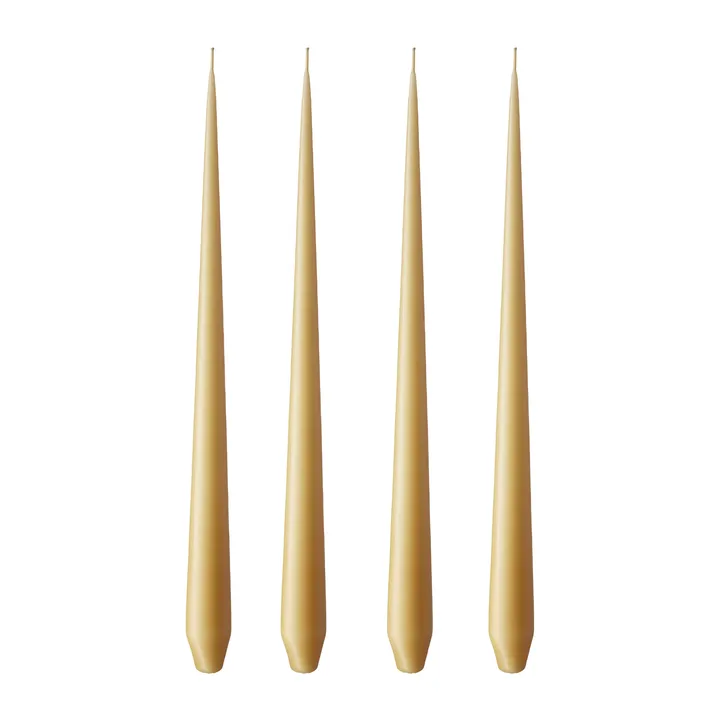 ester & erik ljus 4-pack matt - beige 14/2, 42 cm - ester & erik